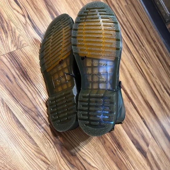 NWOB-Dr. Martens 1460 Smooth Leather Lace Up Boots Mens Green 11822207 Size 12 - Picture 5 of 7